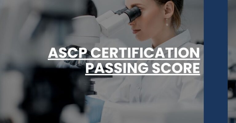 ASCP Certification Passing Score Feature Image