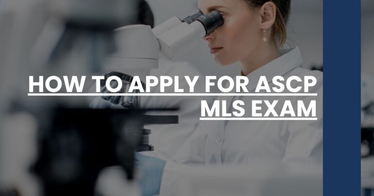 How to Apply for ASCP MLS Exam Feature Image